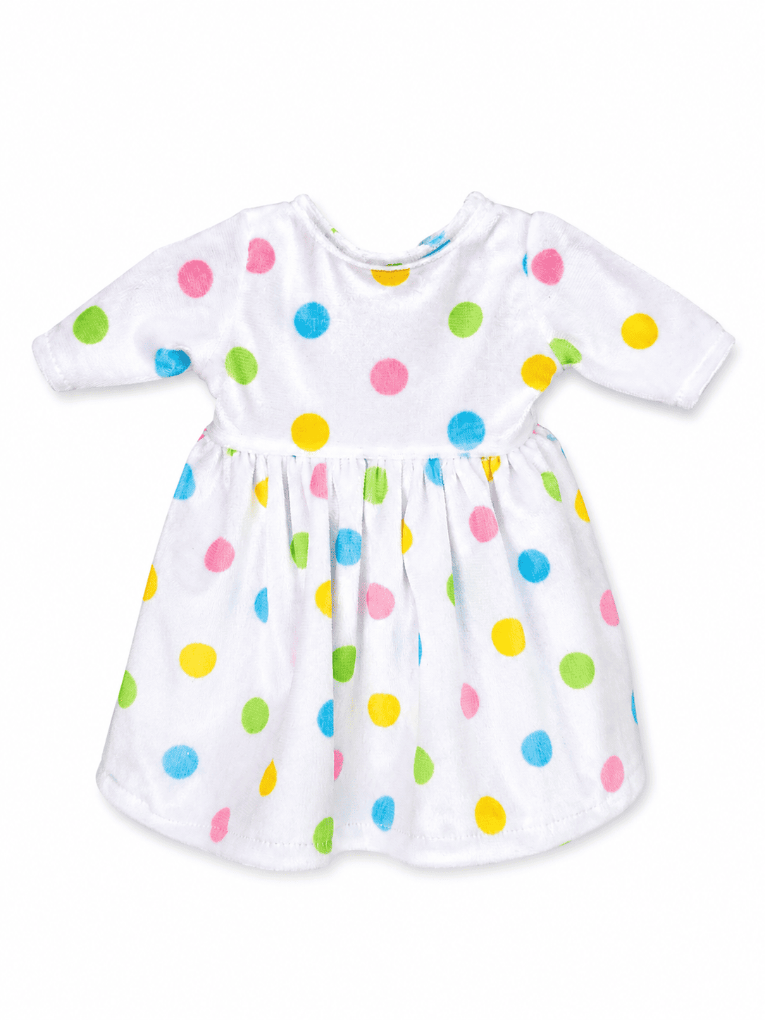 Vestido blanco con puntos para conejo Minono 30 cm