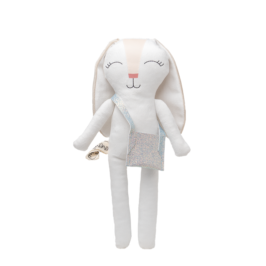 Bolsa azul para conejo de tela Minono