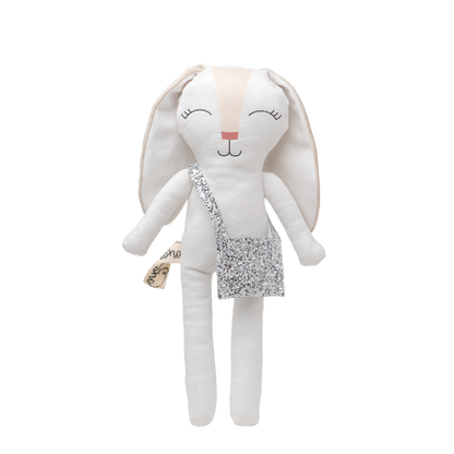 Bolsa plata para conejo de tela Minono