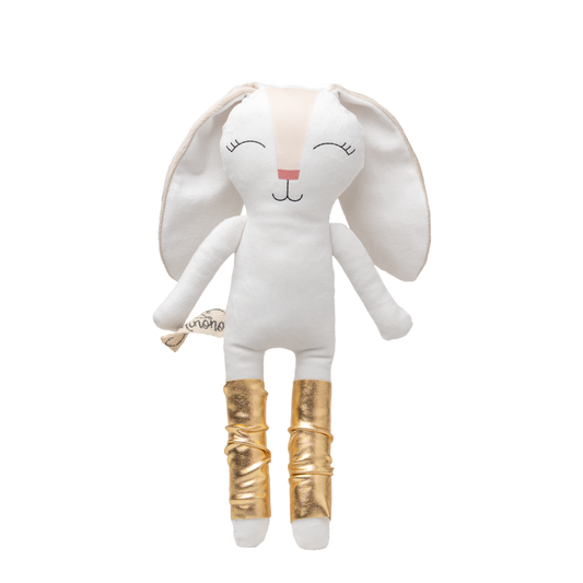 Calentadores dorado para conejo de tela Minono