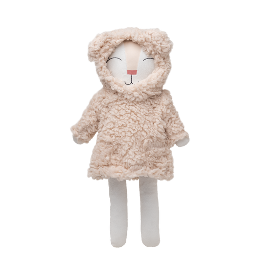 Chamarra oso para conejo de tela Minono