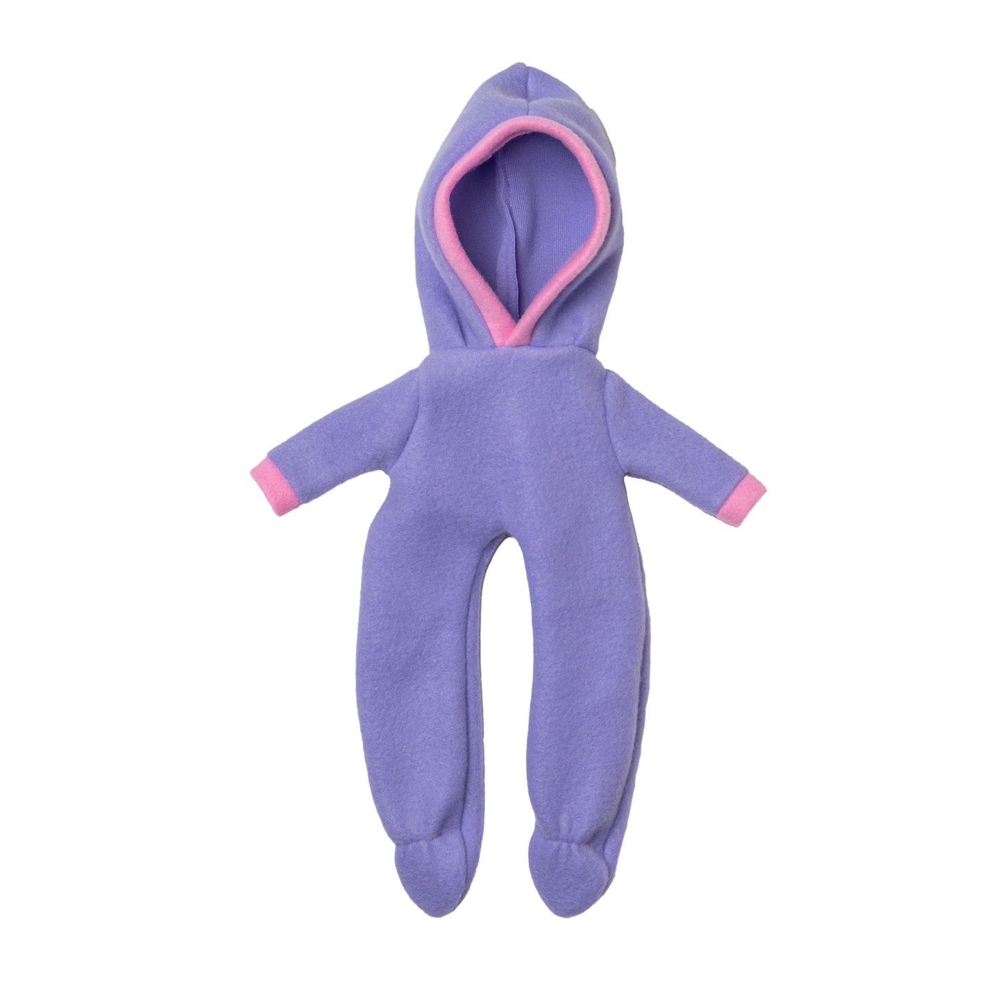 Mameluco morado para conejo de tela Minono