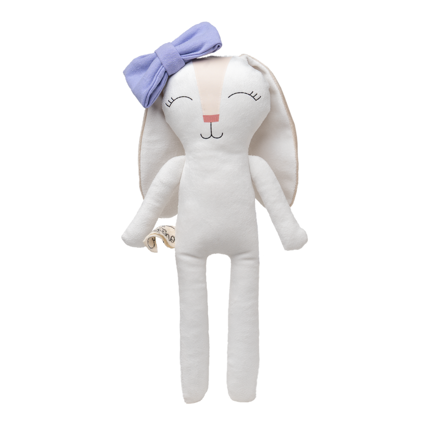 Moño lila para conejo de tela Minono