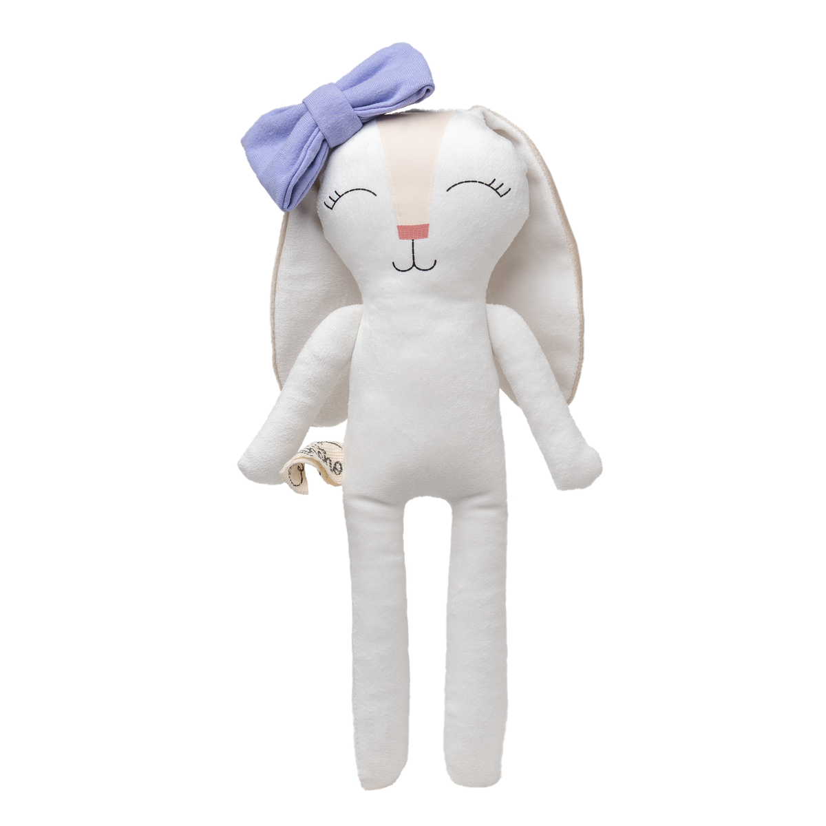 Moño lila para conejo de tela Minono