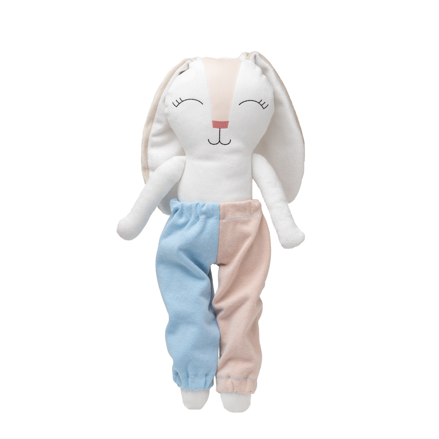 Pantalon combinado azul para conejo de tela Minono
