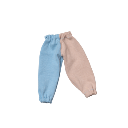 Pantalon combinado azul para conejo de tela Minono