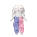 Pantalon combinado lila/rosa para conejo de tela Minono