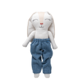 Pantalon mezclilla para conejo de tela Minono