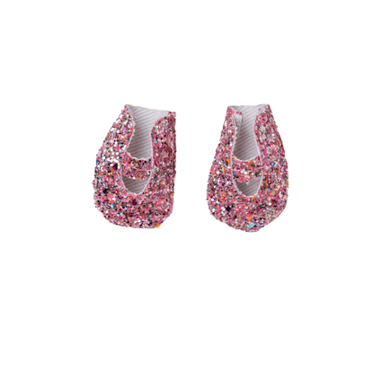 Zapatos confeti rosa para conejo de tela Minono