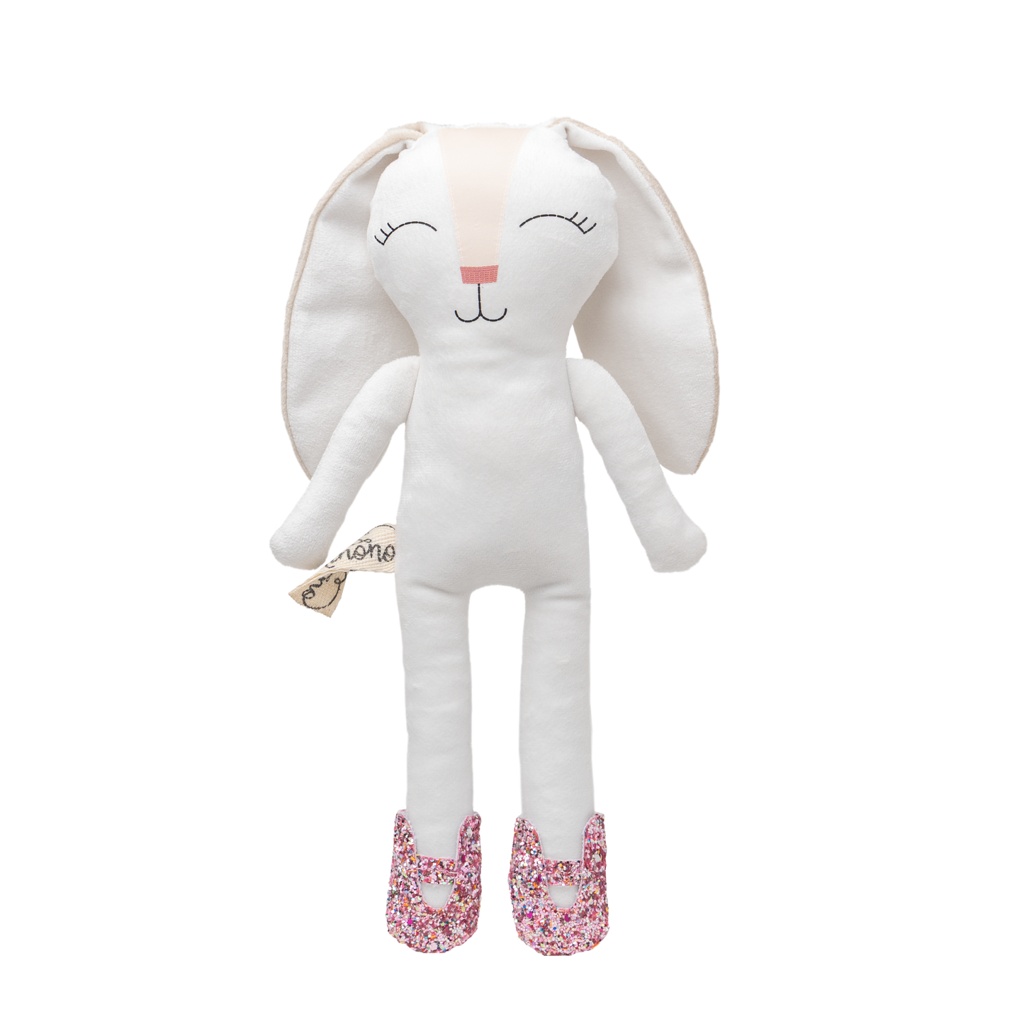 Zapatos confeti rosa para conejo de tela Minono