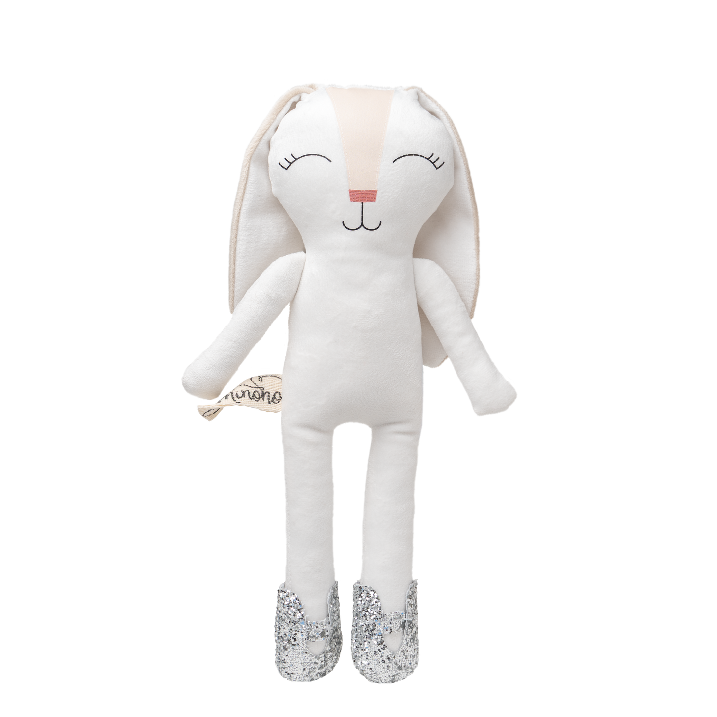 Zapatos plata para conejo de tela Minono