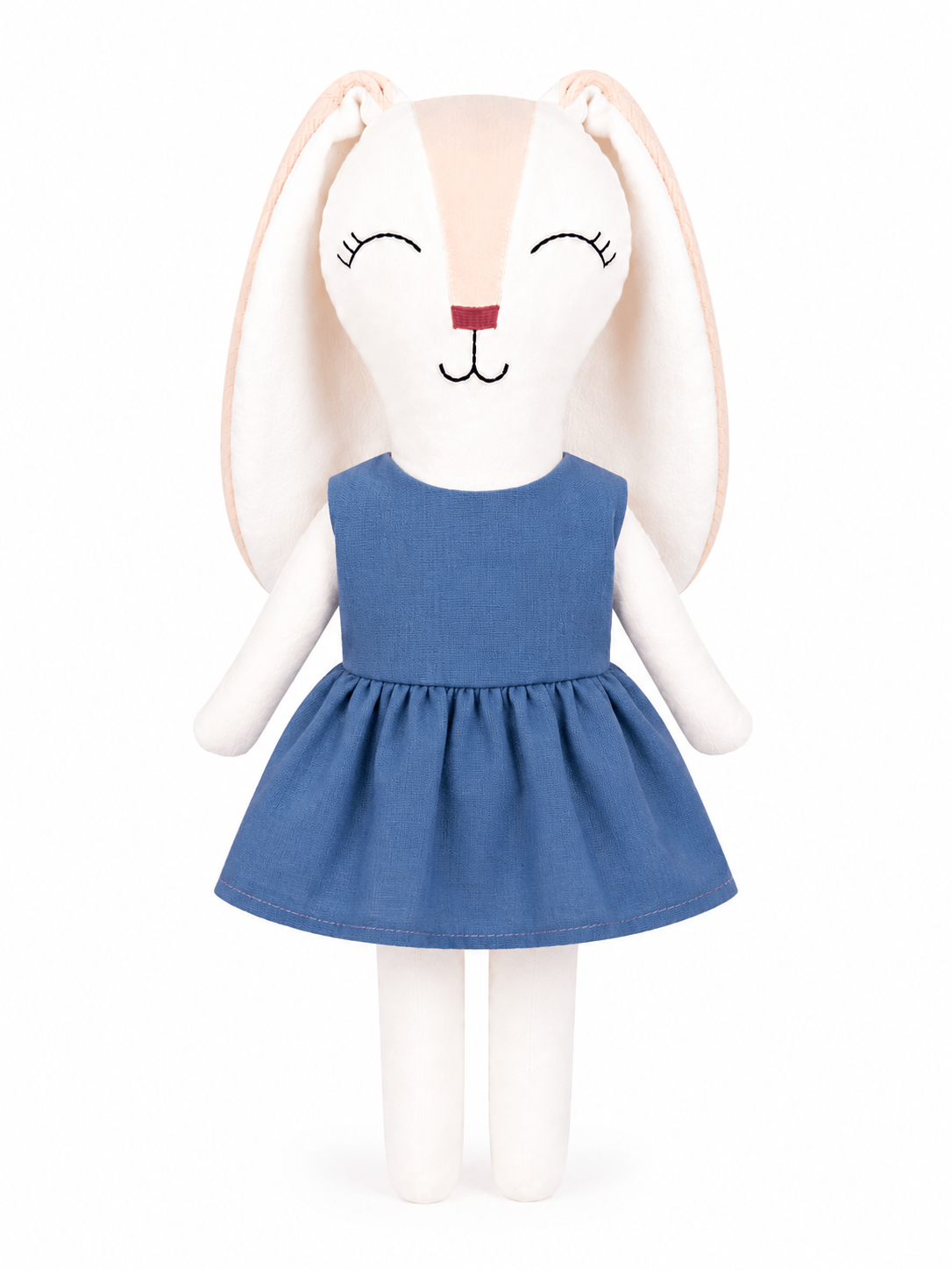 Blusa sin mangas de mezclilla para conejo Minono 30 cm