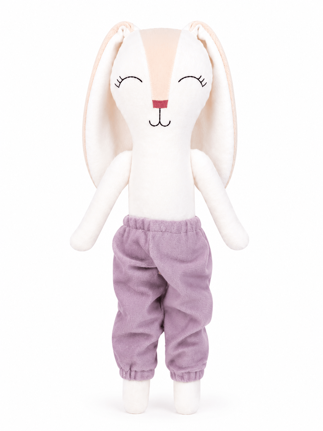 Pantalón morado terciopelo para conejo Minono 30 cm
