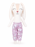 Pantalón tornasol lila/rosa para conejo Minono 30 cm