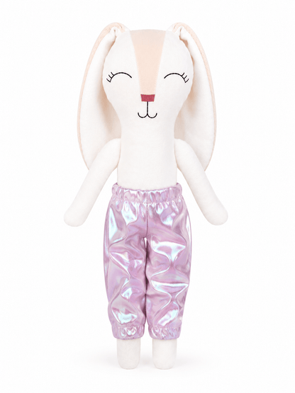 Pantalón tornasol lila/rosa para conejo Minono 30 cm