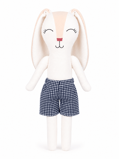 Short azul marino para conejo Minono 30 cm