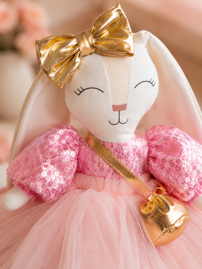 Minono conejo peluche 40 cm princesa rosa 
