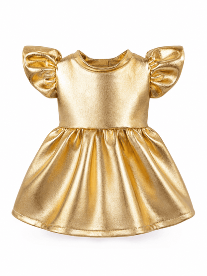 Vestido dorado para conejo Minono 30 cm